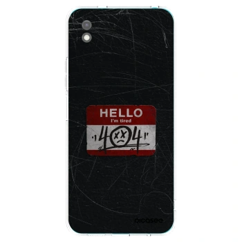 Picasee husă neagră din silicon pentru Xiaomi Redmi 9A - HELLO 404