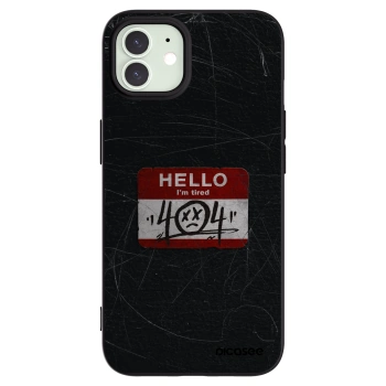 Picasee husă neagră din silicon pentru Apple iPhone 12 Pro - HELLO 404