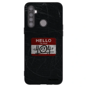 Picasee husă neagră din silicon pentru Realme 6i - HELLO 404