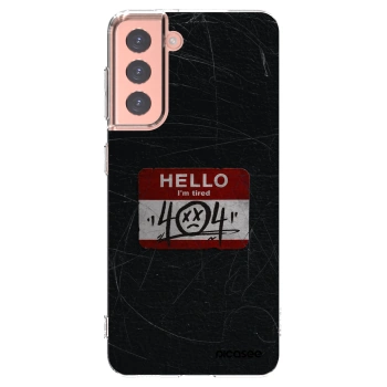 Picasee husă transparentă din silicon pentru Samsung Galaxy S21 5G G991B - HELLO 404
