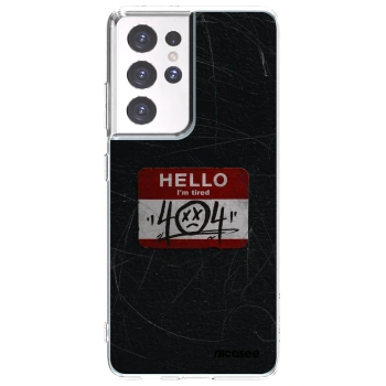 Picasee husă transparentă din silicon pentru Samsung Galaxy S21 Ultra 5G G998B - HELLO 404