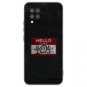 Picasee husă neagră din silicon pentru Samsung Galaxy A42 A426B - HELLO 404