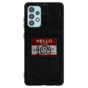 Picasee husă neagră din silicon pentru Samsung Galaxy A72 A725F - HELLO 404