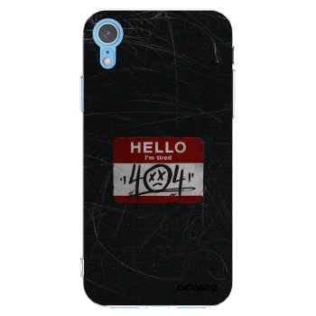 Picasee husă transparentă din silicon pentru Apple iPhone XR - HELLO 404