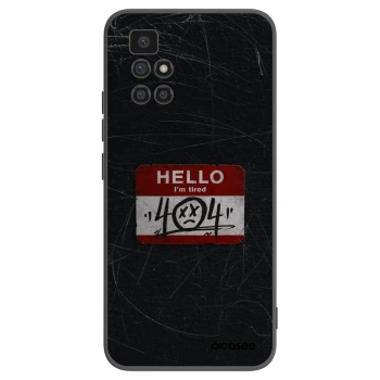 Picasee husă neagră din silicon pentru Xiaomi Redmi 10 - HELLO 404