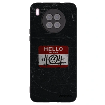 Picasee husă neagră din silicon pentru Huawei Nova 8i - HELLO 404