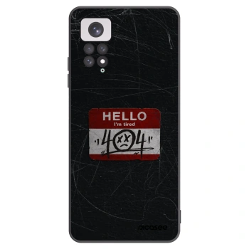 Picasee husă neagră din silicon pentru Xiaomi Redmi Note 11 - HELLO 404
