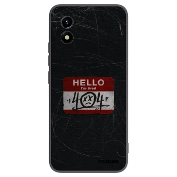 Picasee husă neagră din silicon pentru Vivo Y01 - HELLO 404