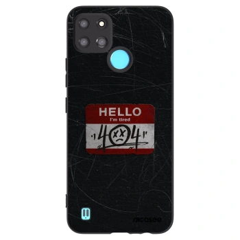Picasee husă neagră din silicon pentru Realme C21Y - HELLO 404