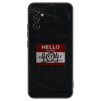 Picasee husă neagră din silicon pentru Samsung Galaxy M13 M135F - HELLO 404