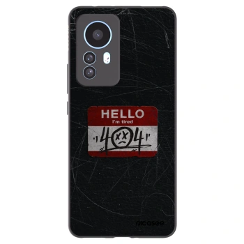 Picasee husă neagră din silicon pentru Xiaomi 12T - HELLO 404