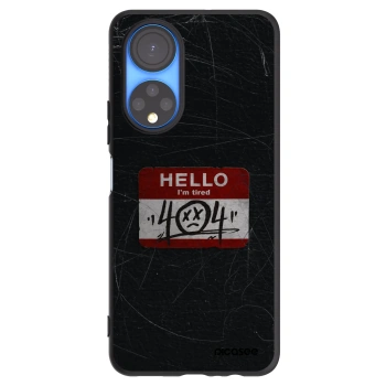 Picasee husă neagră din silicon pentru Honor X7 - HELLO 404