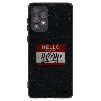 Picasee husă neagră din silicon pentru Samsung Galaxy A73 5G - HELLO 404