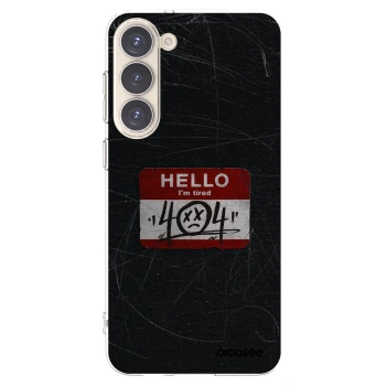 Picasee husă transparentă din silicon pentru Samsung Galaxy S23+ 5G - HELLO 404