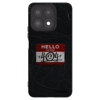 Picasee husă neagră din silicon pentru Honor X8a - HELLO 404