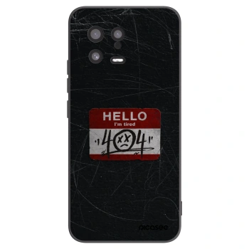 Picasee husă neagră din silicon pentru Xiaomi 13 - HELLO 404
