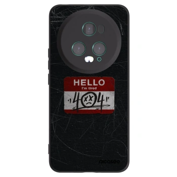 Picasee husă neagră din silicon pentru Honor Magic5 Pro - HELLO 404