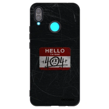Picasee husă neagră din silicon pentru Huawei Nova 3 - HELLO 404