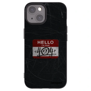 Picasee husă neagră din silicon pentru Apple iPhone 15 - HELLO 404