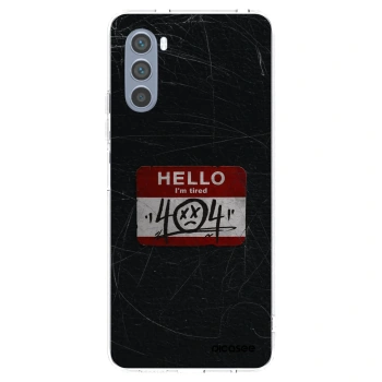 Picasee husă transparentă din silicon pentru Motorola Moto G62 - HELLO 404