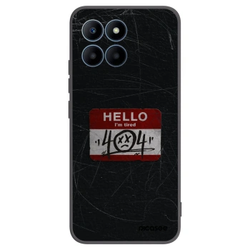 Picasee husă neagră din silicon pentru Honor 70 Lite - HELLO 404