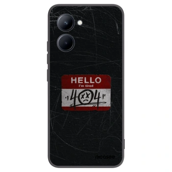 Picasee husă neagră din silicon pentru Realme C33 (2023) - HELLO 404