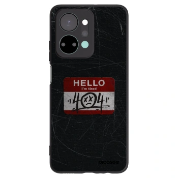 Picasee husă neagră din silicon pentru Honor X7a - HELLO 404