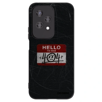 Picasee husă neagră din silicon pentru Honor 200 Lite - HELLO 404