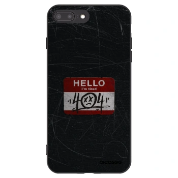 Picasee husă neagră din silicon pentru Apple iPhone 8 Plus - HELLO 404