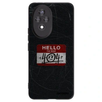 Picasee husă neagră din silicon pentru Honor 200 5G - HELLO 404