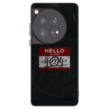 Picasee husă neagră din silicon pentru OnePlus 12 5G - HELLO 404