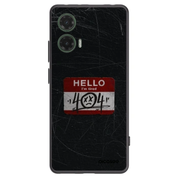 Picasee husă neagră din silicon pentru Motorola Moto G35 5G - HELLO 404