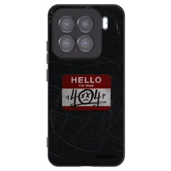 Picasee husă neagră din silicon pentru Xiaomi 15 - HELLO 404