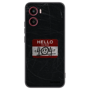 Picasee husă neagră din silicon pentru Motorola Moto G05 - HELLO 404