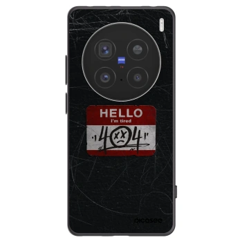 Picasee husă neagră din silicon pentru Vivo X200 Pro - HELLO 404