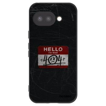 Picasee husă neagră din silicon pentru Google Pixel 9a - HELLO 404