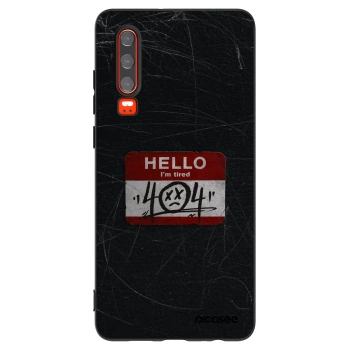 Picasee husă neagră din silicon pentru Huawei P30 - HELLO 404