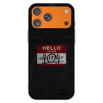 Picasee husă transparentă din silicon pentru Apple iPhone 17 Pro Max - HELLO 404