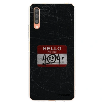Picasee husă transparentă din silicon pentru Samsung Galaxy A70 A705F - HELLO 404