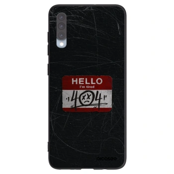 Picasee husă neagră din silicon pentru Samsung Galaxy A70 A705F - HELLO 404