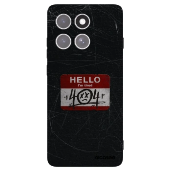 Picasee husă neagră din silicon pentru Motorola Edge 60 Pro - HELLO 404