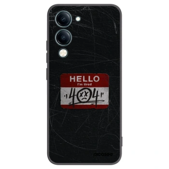 Picasee husă neagră din silicon pentru Vivo Y29s 5G - HELLO 404