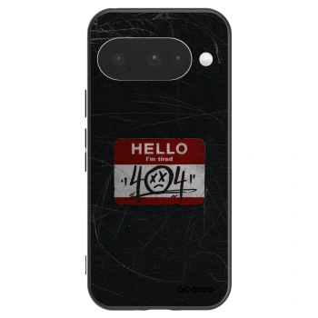 Picasee husă neagră din silicon pentru Google Pixel 10 - HELLO 404