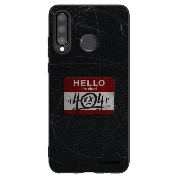 Picasee husă neagră din silicon pentru Huawei P30 Lite - HELLO 404