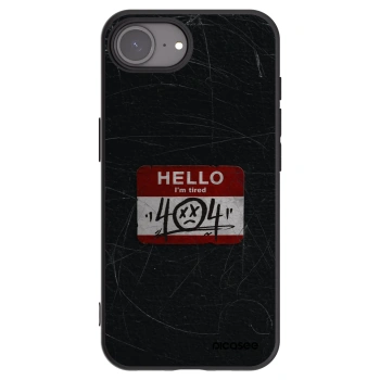 Picasee husă neagră din silicon pentru Apple iPhone 17e - HELLO 404