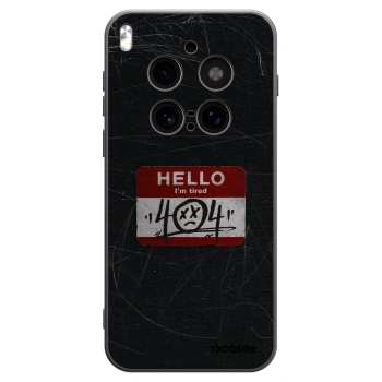 Picasee husă neagră din silicon pentru Vivo X300 Pro - HELLO 404