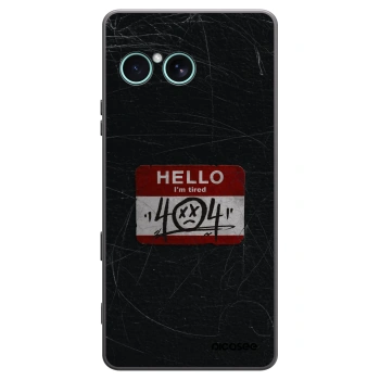 Picasee husă neagră din silicon pentru Sony Xperia 10 VII - HELLO 404