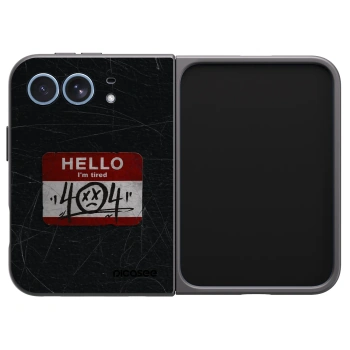 Picasee husă neagră din silicon pentru Apple iPhone Duo - HELLO 404