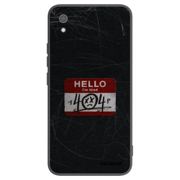 Picasee husă neagră din silicon pentru Xiaomi Redmi 7A - HELLO 404