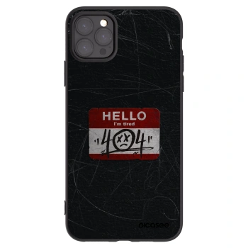 Picasee husă neagră din silicon pentru Apple iPhone 11 Pro Max - HELLO 404